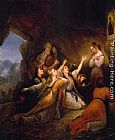 Greek Canvas Paintings - Greek Women Imploring for Assistance